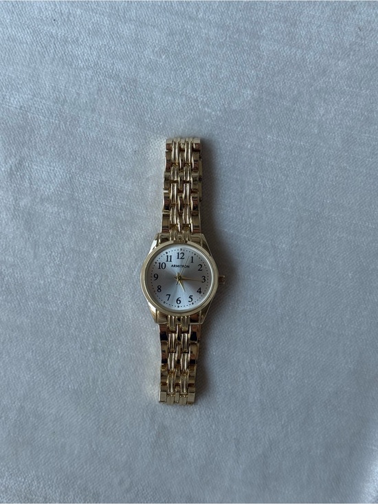 Armitron Accessories - Armitron Gold-tone Watch with White Dial
